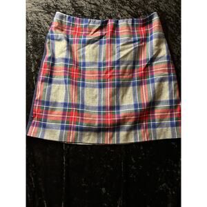 Vineyard Vines Plaid Wool Mini Skirt Women’s Size 2 Lined Preppy Academia